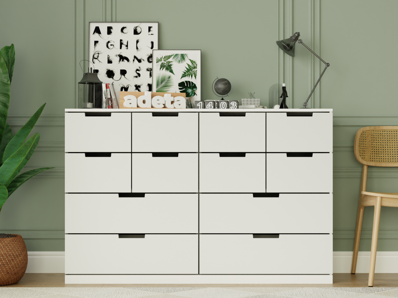 Комод Нордли 30 white ИКЕА (IKEA) изображение товара